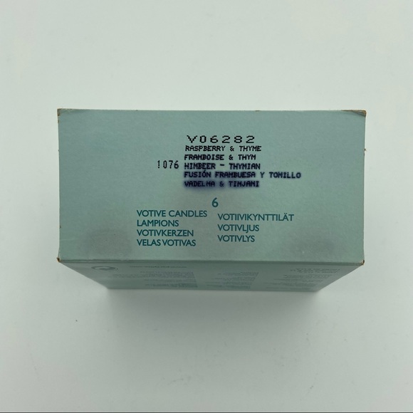 PartyLite Raspberry & Thyme Six Votive Candles NEW - Picture 3 of 4